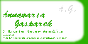 annamaria gasparek business card